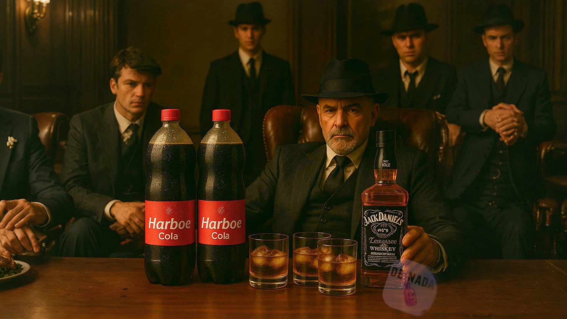 Godfather - Jack Daniels 70cl 40% + 2stk Harboe Cola 2L