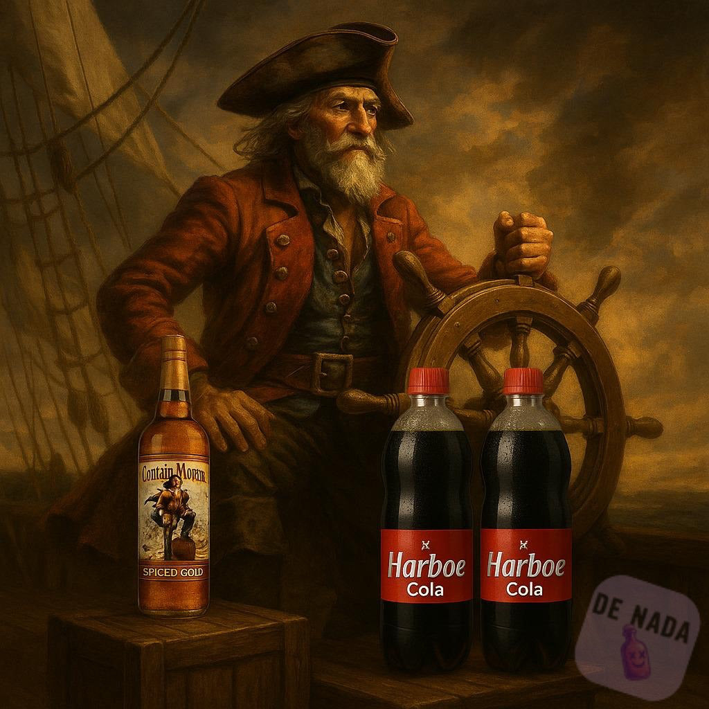 Old captain -  Captain Morgan 70cl 35% + 2stk Harboe cola 2L
